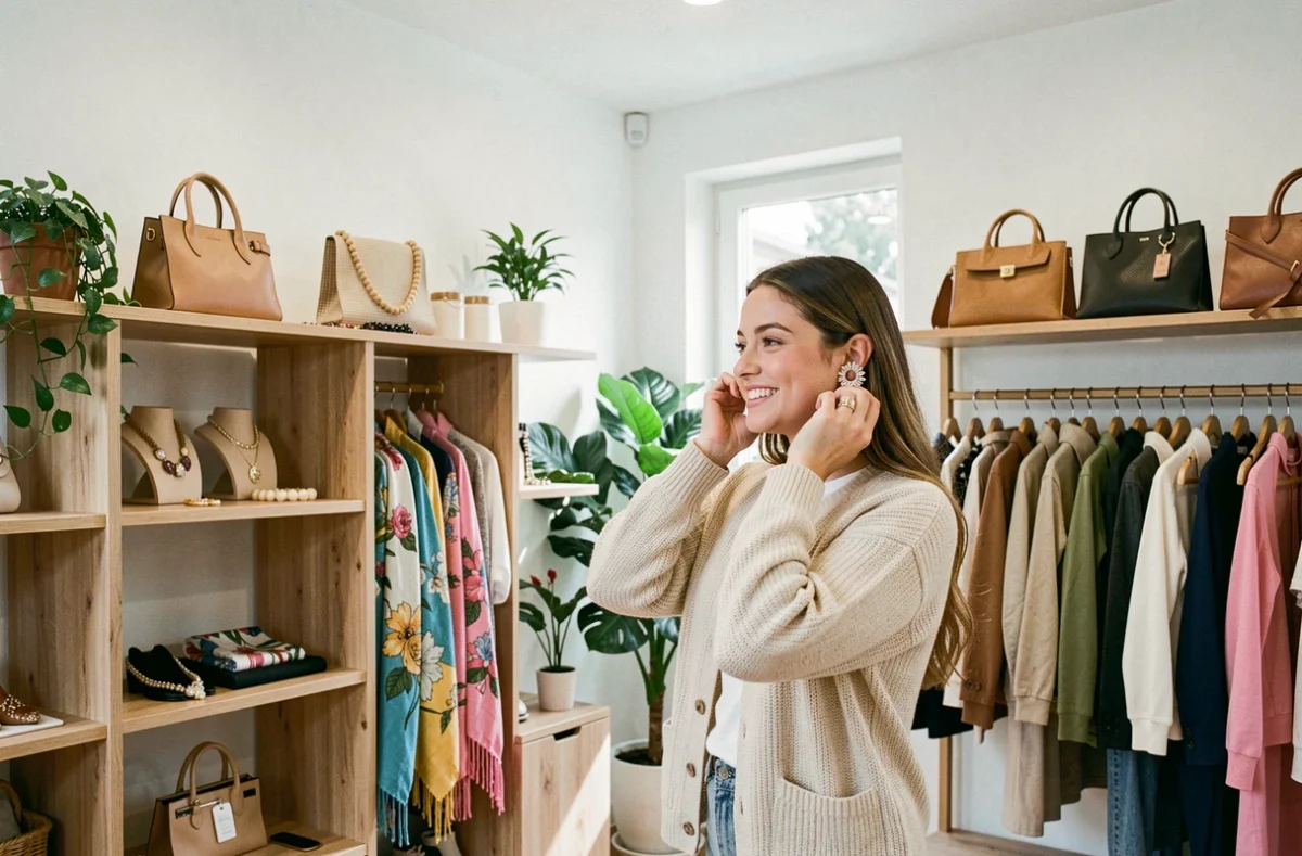 Amoor Store à Marly présentant une sélection de mode et d'accessoires dans un cadre moderne