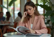 Magazine de mode : Comparatif des meilleurs choix de l’année 2025 Femme élégante en tailleur pastel dans un café moderne