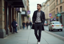 Marques tendances pour homme : Découvrez les dernières tendances mode masculine Homme élégant dans la ville en tenue tendance