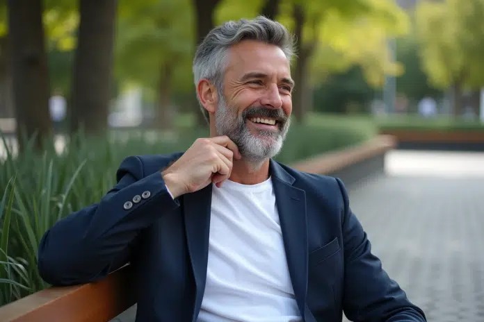 homme-style-urban-beard Homme d'âge moyen avec barbe élégante en ville